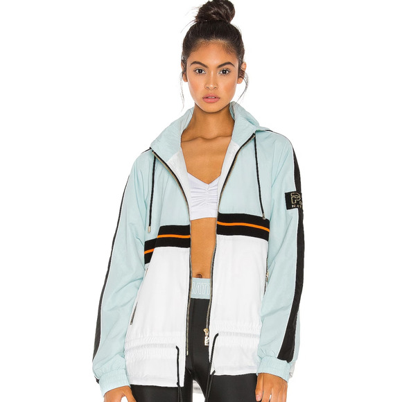 PE Nation Man Up Windbreaker Jacket Blue XS Activewear Athleisure Street Style - Picture 2 of 12